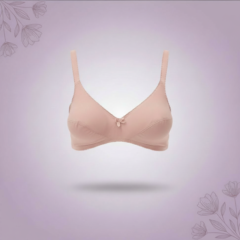 Womenied Luxe-Lace Comfort Bra – Premium Wired Full Coverage in Elegant Rose